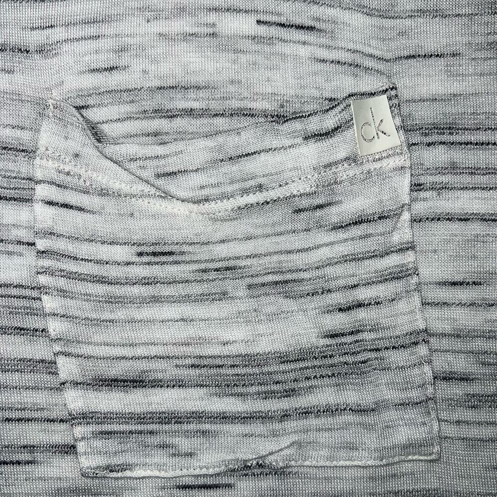 Calvin Klein Jeans Womens T Shirt Top Casual Short Sleeved Pullover Gray Medium - Picture 7 of 12